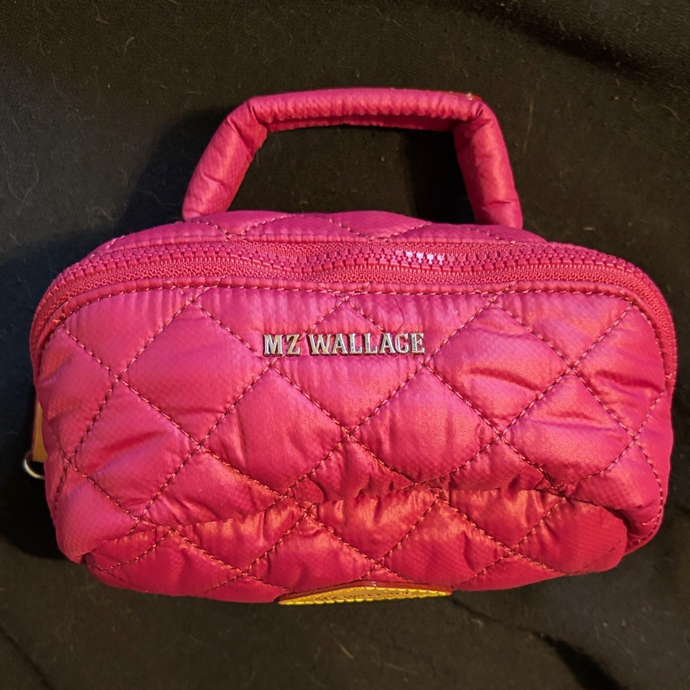 MZ Wallace mini accordion jewelry case raspberry